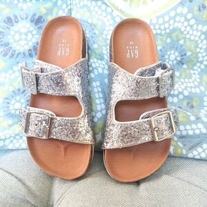 GAP Silver Glitter Sandals